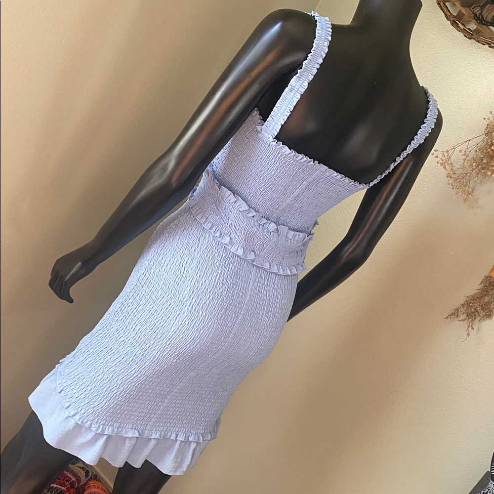 Love Tree Sky Blue Ruffled Casual Dress NWTs - Picture 7 of 11